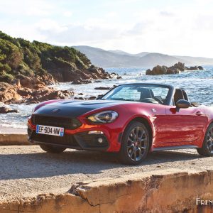 Photo Rouge Costa Brava Abarth 124 Spider (2016)