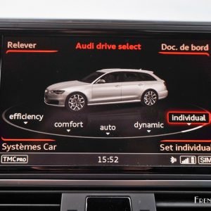 Photo écran Audi drive select Audi A6 Avant Competition (2016)