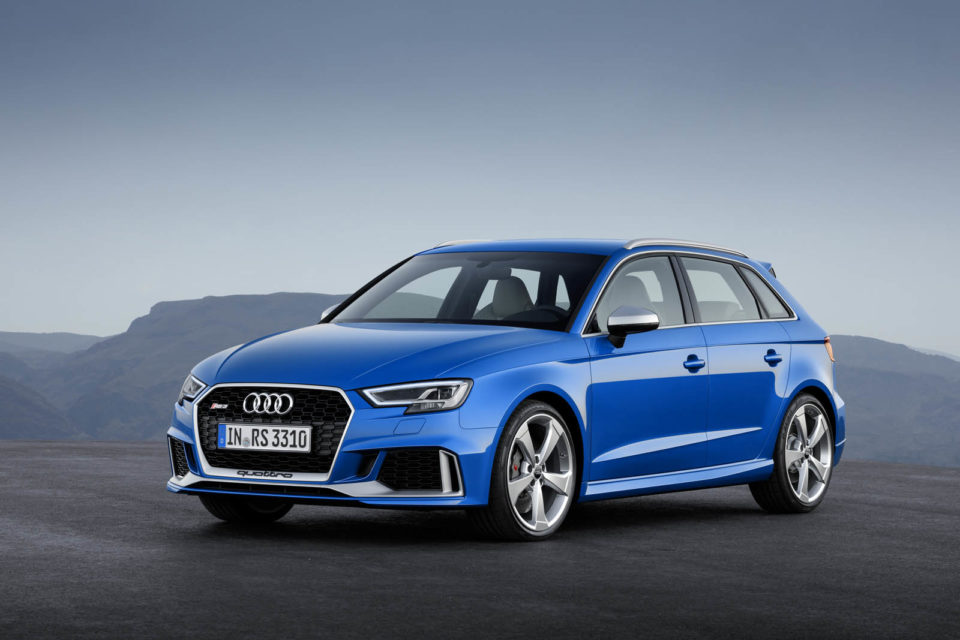 Photo officielle Audi RS 3 Sportback restylée (2017)