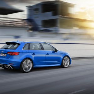 Photo sur circuit Audi RS 3 Sportback restylée (2017)