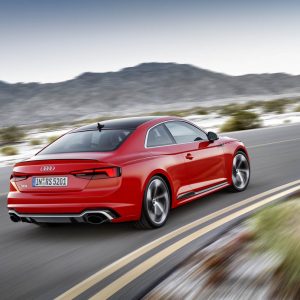 Photo 3/4 arrière dynamique nouvelle Audi RS 5 (2017)