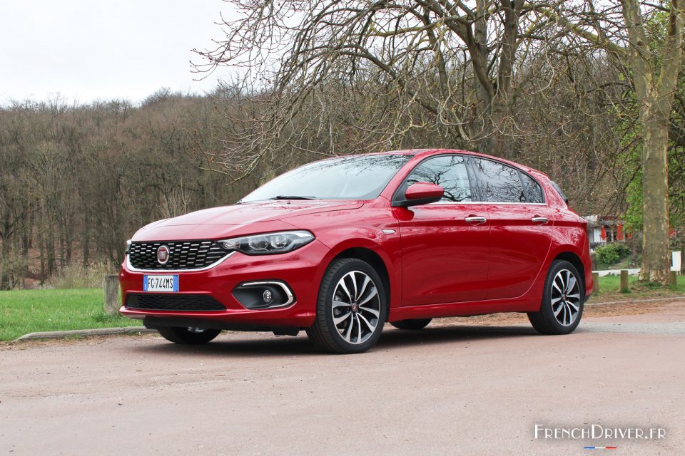 Photo essai 3/4 avant Fiat Tipo 5 portes DCT (2017)