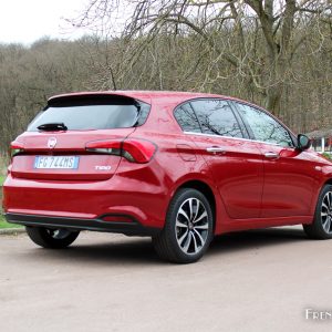 Photo essai 3/4 arrière Fiat Tipo 5 portes DCT (2017)