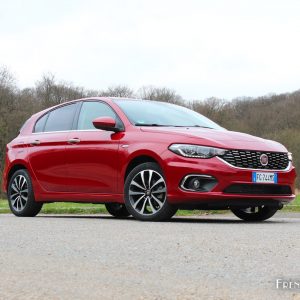 Photo essai 3/4 avant Fiat Tipo 5 portes DCT (2017)