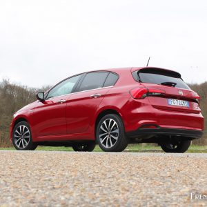 Photo essai 3/4 arrière Fiat Tipo 5 portes DCT (2017)