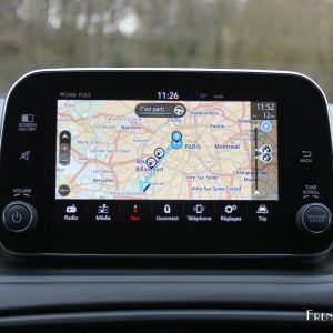 Photo essai navigation GPS écran tactile Fiat Tipo 5 portes DCT