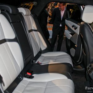 Photo banquette arrière cuir Range Rover Velar – Paris (2017)