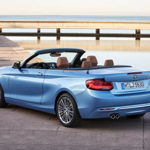 Photo 3/4 arrière BMW Série 2 Cabriolet restylée (2017)