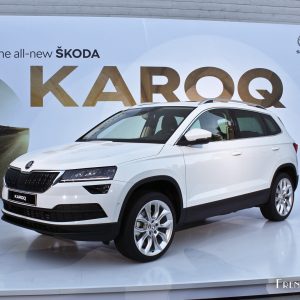 Photo 3/4 avant Škoda Karoq – Présentation à Stockholm (2017)