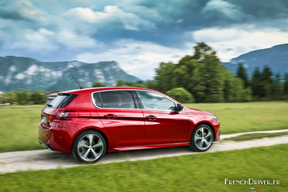 Photo essai route Peugeot 308 GT Line restylée (2017)