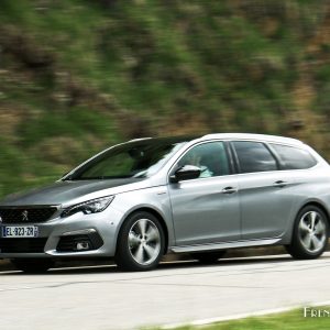 Photo essai route Peugeot 308 SW restylée (2017)