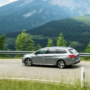 Photo essai route Peugeot 308 SW restylée (2017)