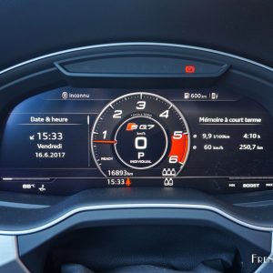 Photo combiné Virtual Cockpit Audi SQ7 TDI (2017)