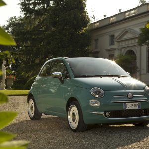 Photo 3/4 avant Fiat 500 Anniversario Vert Riviera (2017)