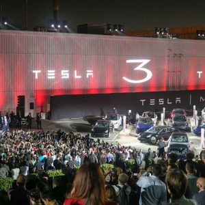 Photo premières livraisons Tesla Model 3 (2017)