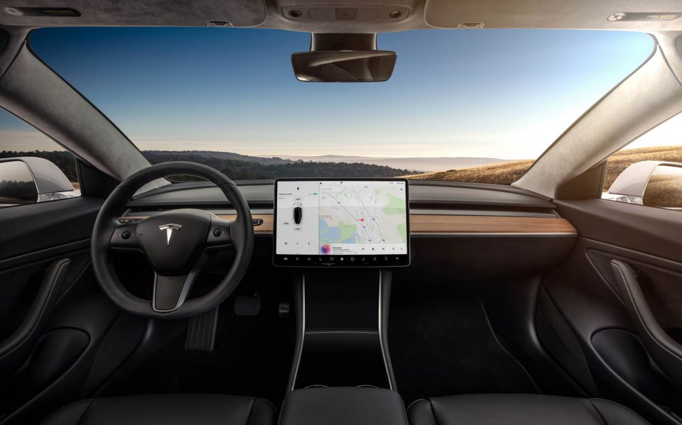 Photo intérieur Tesla Model 3 (2017)