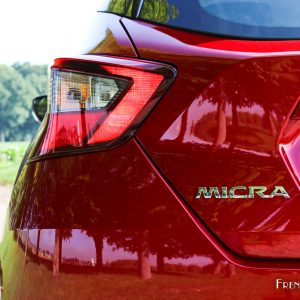 Photo feu arrière Nissan Micra V (2017)