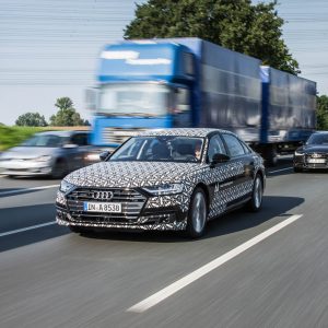 Photo conduite autonome Audi A8 (2017)