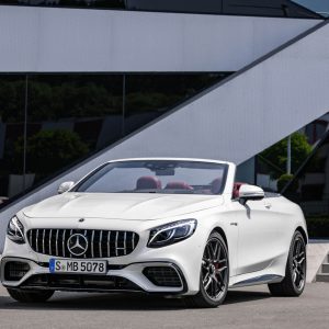 Photo 3/4 avant Mercedes-AMG S 63 Cabriolet restylée (2017)