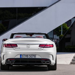 Photo face arrière Mercedes-AMG S 63 Cabriolet restylée (2017)