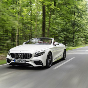 Photo 3/4 avant Mercedes-AMG S 63 Cabriolet restylée (2017)