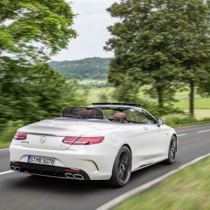 Photo 3/4 arrière Mercedes-AMG S 63 Cabriolet restylée (2017)