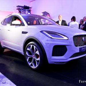 Photo 3/4 avant Jaguar E-Pace à Paris (2017)