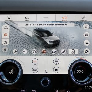 Photo modes de conduite écran tactile Range Rover Velar (2017)