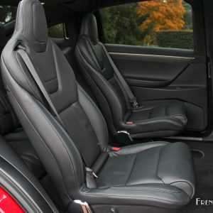 Photo sièges arrière cuir noir Tesla Model X 100D (2017)