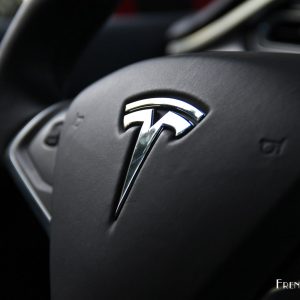 Photo sigle volant Tesla Model X 100D (2017)