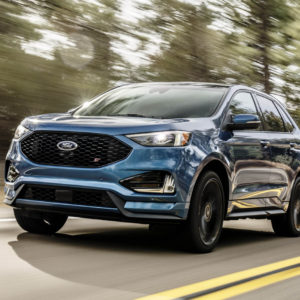 Photo 3/4 avant Ford Edge ST restylé (2018)