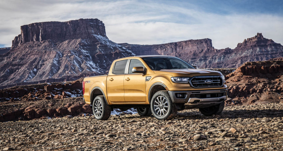 Photo officielle Ford Ranger restylé USA (2018)