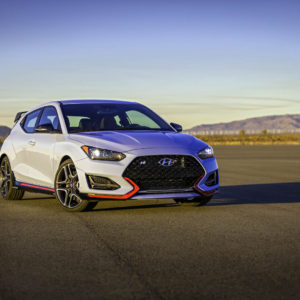 Photo 3/4 avant statique Hyundai Veloster N (2018)