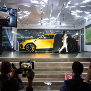 Photo présentation Lamborghini Urus – Inauguration Lamborghini