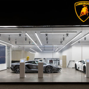 Photo concession Lamborghini Paris – Puteaux La Défense (2018)