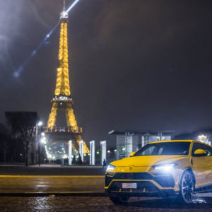 Photo Tour Eiffel – Lamborghini Urus à Paris (2018)