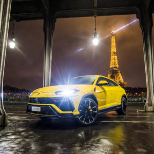 Photo Tour Eiffel – Lamborghini Urus à Paris (2018)