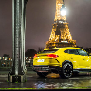 Photo Tour Eiffel – Lamborghini Urus à Paris (2018)