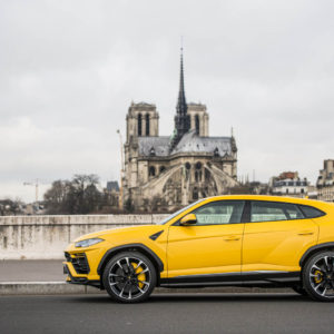 Photo Notre Dame – Lamborghini Urus à Paris (2018)