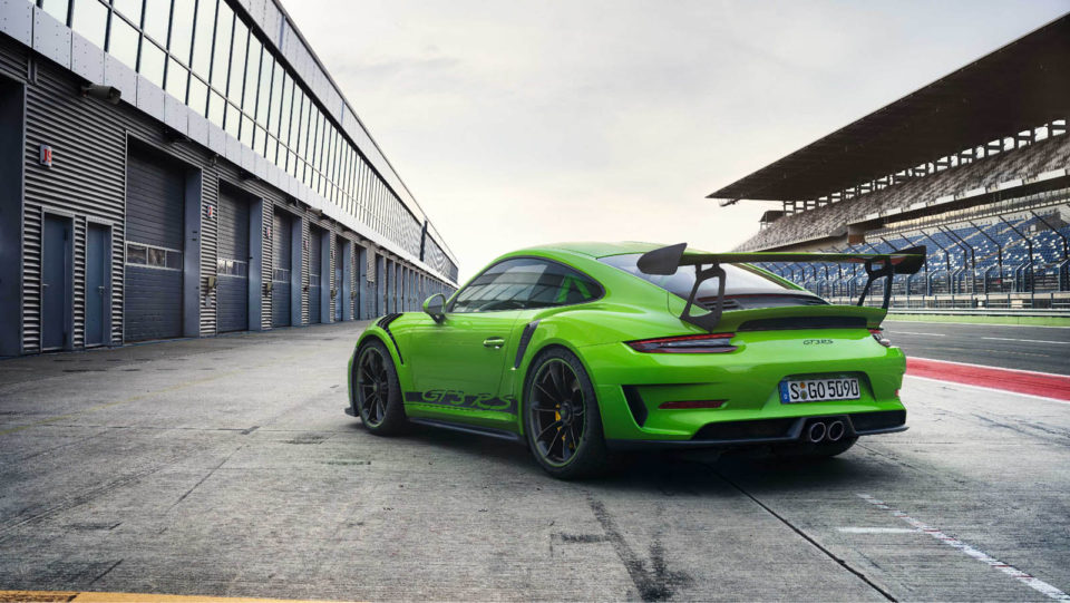 Photo 3/4 arrière Porsche 911 GT3 RS (2018)