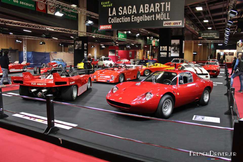 Photo exposition Saga Abarth – Salon Rétromobile Paris 2018