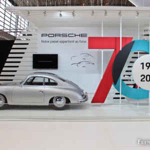 Photo stand Porsche 356 1500 Coupé – Salon Rétromobile Paris 2