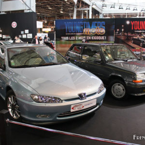 Photo Peugeot 406 Coupé et Renault Super 5 – Salon Rétromobile