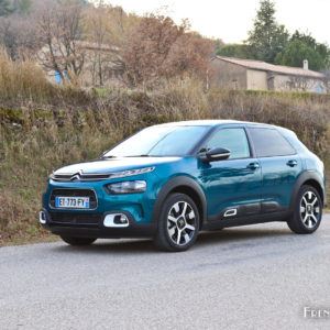 Photo essai 3/4 avant route Citroën C4 Cactus restylée (2018)