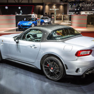 Photo 3/4 arrière Abarth 124 GT – Salon de Genève 2018