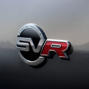 Photo sigle SVR Jaguar F-Pace SVR (2018)