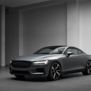 Photo officielle 3/4 avant Polestar 1 (2018)