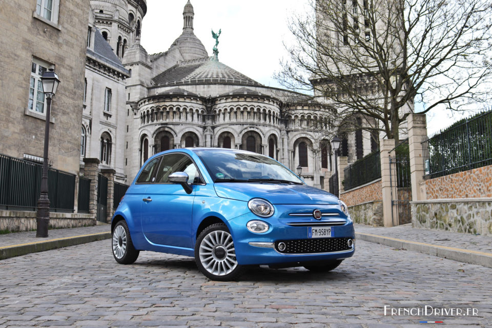 Photo essai Fiat 500 Mirror Italia Blue (2018)