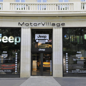 Photo vitrine Jeep Adventure – MotorVillage Paris (Avril 2018)