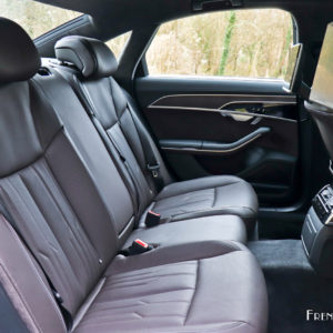 Photo sièges arrière cuir Audi A8 V6 TDI (2018)